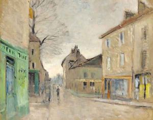 Rue du village by Gustave Loiseau