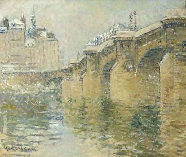 Vue du Pont-Neuf sous la neige - view 1