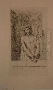 Le Christ Au Roseau by Eugene Delacroix