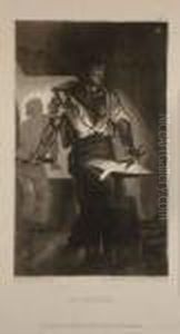 Un Forgeron by Eugene Delacroix