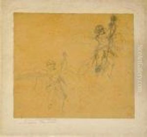 Saint Michel Terrassant Le Dragon by Eugene Delacroix