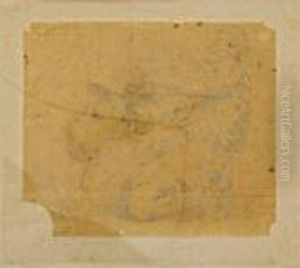 Un Taureau Conduit Au Sacrifice by Eugene Delacroix