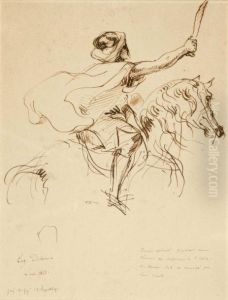Cavalier Arabe by Eugene Delacroix