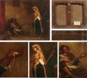 Le Marchand Juif A Alger by Eugene Delacroix