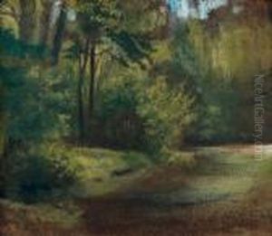 Coin De Parc, Sous-bois by Eugene Delacroix