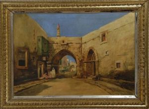 Moroccan Street Scene by Eugene Delacroix