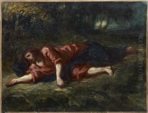 L'agonie Du Christ Au Jardin Des Oliviers by Eugene Delacroix