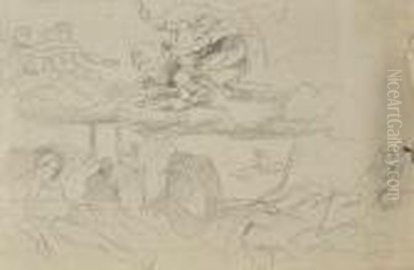 Etude D'apres Une Scene Mythologique D'un Maitre Ancien - view 1