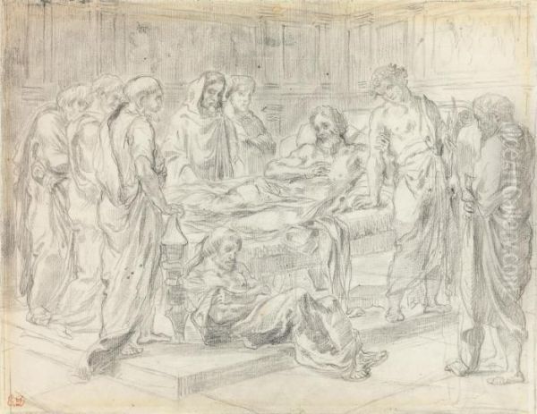Les Derniers Paroles De L'empereur Marc Aurele Or The Death Ofmarcus Aurelius - view 1