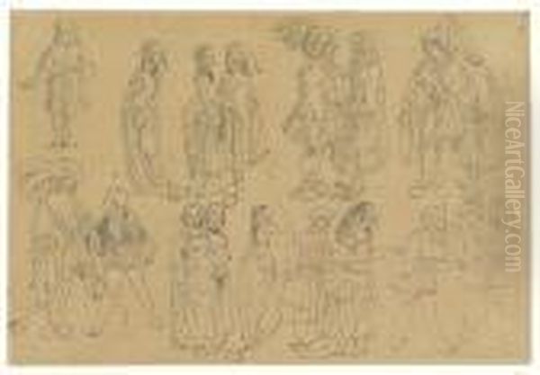Studies Of Renaissance Figures - view 1