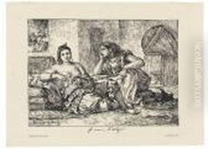 Arabes D'oran by Eugene Delacroix