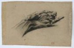 Etude De Main by Eugene Delacroix