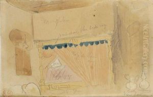 Study Of An Interior by Eugene Delacroix