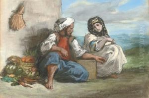 Arab Fruit Seller by Eugene Delacroix