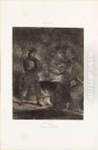 Macbeth Consultant Les Sorcieres. 1825 by Eugene Delacroix