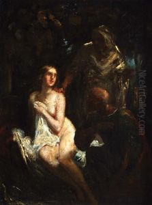 Susana Y Los Viejos. by Eugene Delacroix