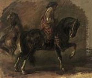 A Cavalier by Eugene Delacroix