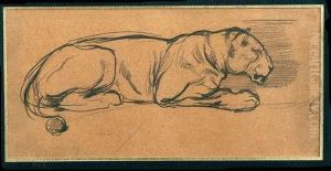Eugene "etude Delionne" by Eugene Delacroix