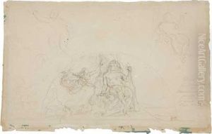 Etudes D'hercule by Eugene Delacroix