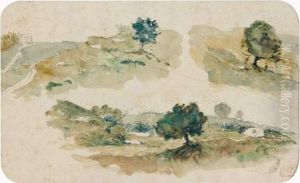 Etudes De Paysages by Eugene Delacroix