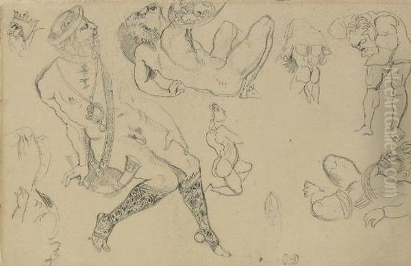 Grotesque Figures, After The Antique (?) - view 1