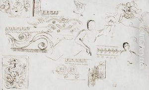 Study Of Classical Imagery by Eugene Delacroix