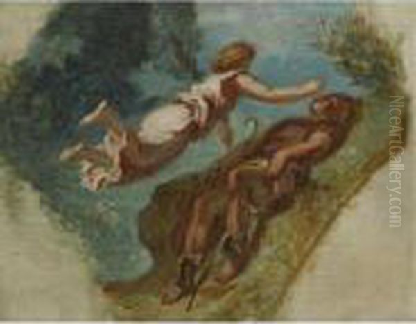 Etude Pour Hesiode Et La Muse - view 1