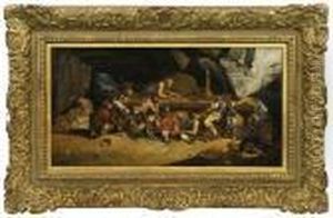 Rauberlager by Eugene Delacroix