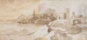 Vue Presumee Du Port D'algesiras by Eugene Delacroix