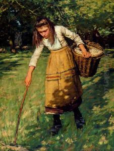 Gathering Wool by Henry Herbert La Thangue