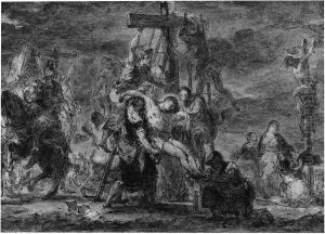 The Descent From The Cross by Eugene Delacroix
