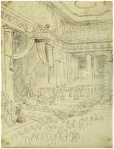 Premiere Pensee Pour Mirabeau Et Dreux Breze Devant Le Tiers-etat by Eugene Delacroix