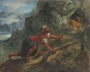 Arab Stalking A Lion