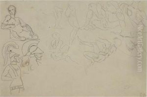 Sheet Of Male Figure And Soldier Studies Sheet Of Male Figure And Soldier Studies