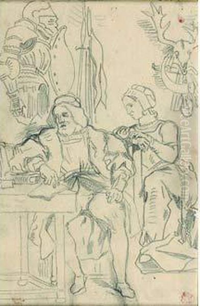 Goethe Ecrivant Ses Memoires - view 1