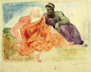 Le Poete Arion Et Le Philosophe Anaximandre by Eugene Delacroix