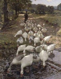 The Watersplash by Henry Herbert La Thangue