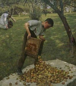 Cider Apples by Henry Herbert La Thangue