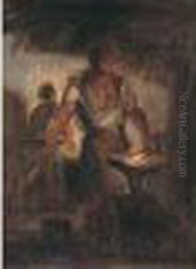 Un Forgeron by Eugene Delacroix