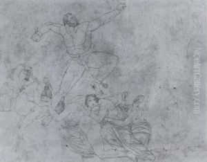 Mythologische Szene by Eugene Delacroix