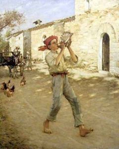 Crying Fish in Spain by Henry Herbert La Thangue