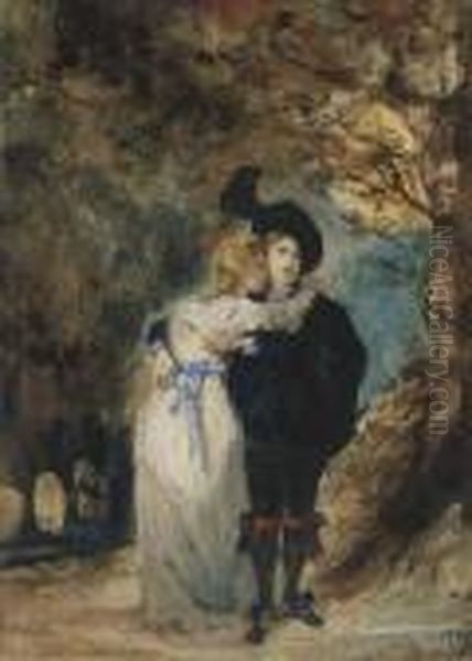 Deux Amants Dans Une Foret, La Nuit - view 1