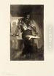 Un Forgeron (delteil 19) by Eugene Delacroix