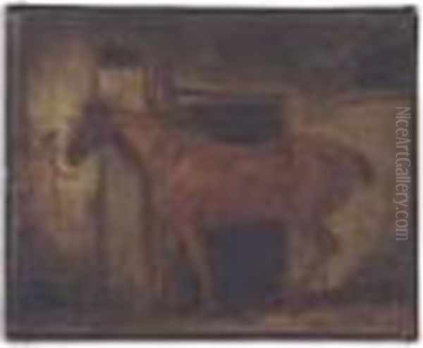 Etude De Cheval A L'attache - view 1