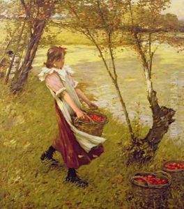 In the Orchard Haylands Graffham by Henry Herbert La Thangue