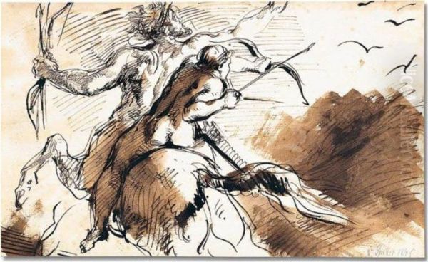 Study For ``the Education Of Achilles' - view 1