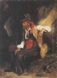 Brigand Au Repos by Eugene Delacroix