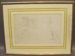 Etude Pour Des 'lunettes' Des 'peintures Pour L'hotel De Ville Deparis'