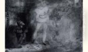 Fronte-boeuf Et Le Juif by Eugene Delacroix