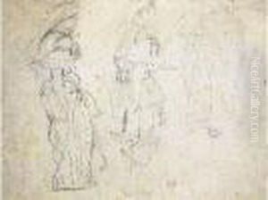 Trois Etudes De Femmes Musulmanes by Eugene Delacroix